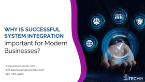 Illustration of a modern IT ecosystem with integrated cloud apps, legacy systems, and enterprise platforms