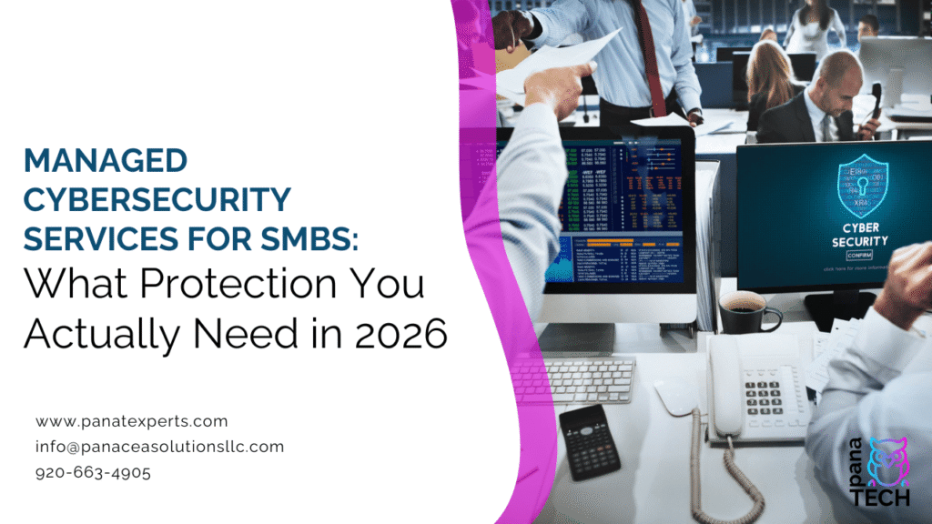 Managed cybersecurity services protecting small business network in 2026