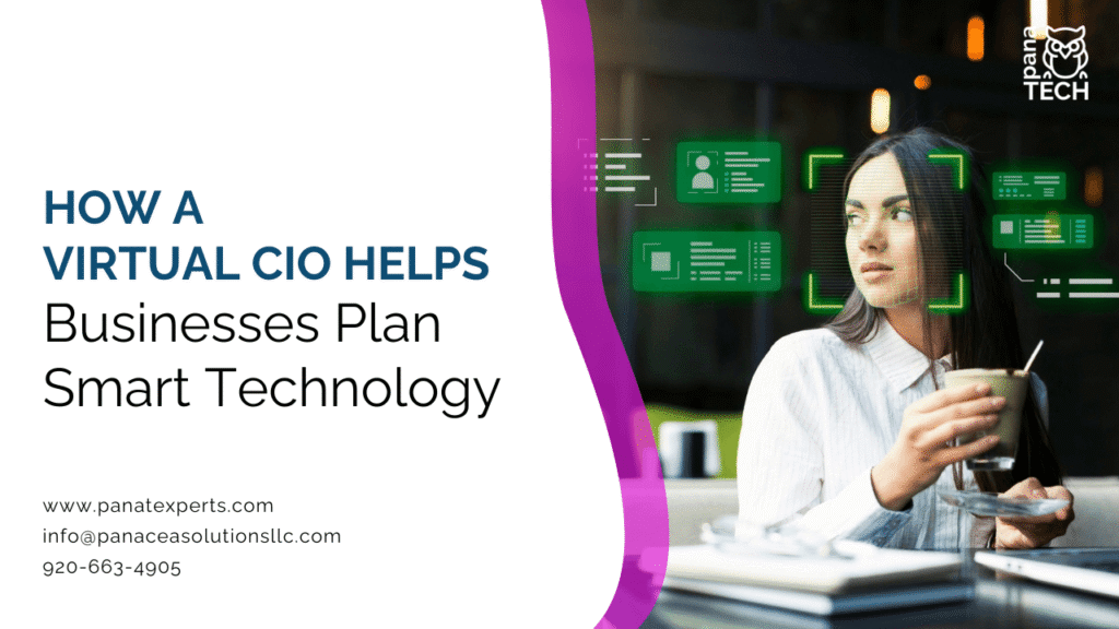 Business technology leader planning IT strategy and cybersecurity with a virtual CIO