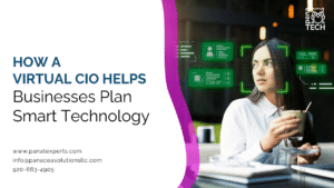 Business technology leader planning IT strategy and cybersecurity with a virtual CIO