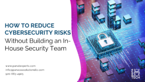 IT professional monitoring cybersecurity risks for a small business