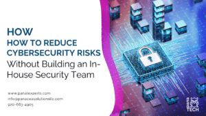 IT professional monitoring cybersecurity risks for a small business